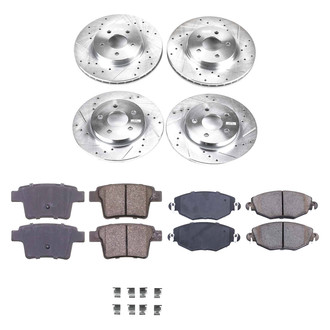 Callahan Brake Parts® - Drilled & Slotted Brake Kit