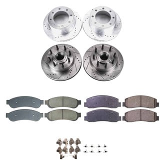 Callahan Brake Parts® - Drilled and Slotted Front and Rear Brake Kit