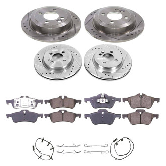 Callahan Brake Parts® - Drilled and Slotted Front and Rear Brake Kit