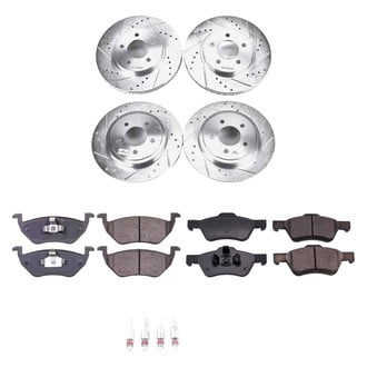 Callahan Brake Parts® - Drilled and Slotted Front and Rear Brake Kit