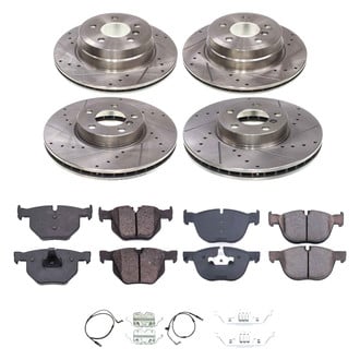 Callahan Brake Parts® - Drilled and Slotted Front and Rear Brake Kit