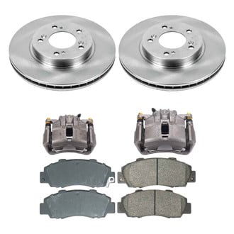 Callahan Brake Parts® - Plain Front Brake Kit with Calipers