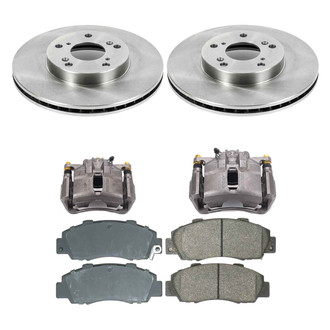 Callahan Brake Parts® - Plain Front Brake Kit with Calipers