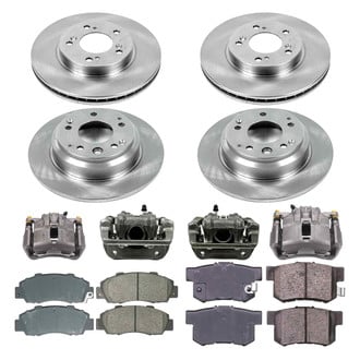 Callahan Brake Parts® - Plain Brake Kit with Calipers