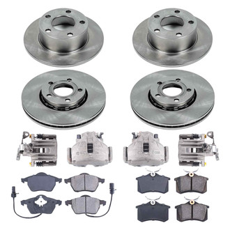 Callahan Brake Parts® - Plain Brake Kit with Calipers