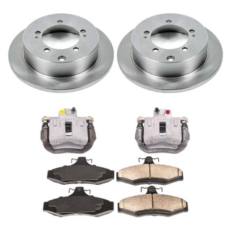 Callahan Brake Parts® - Plain Rear Brake Kit with Calipers