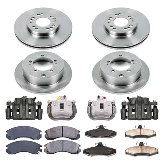 Callahan Brake Parts® - Plain Brake Kit with Calipers