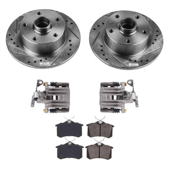 Callahan Brake Parts® K035133 - Drilled and Slotted Rear Brake Kit with Calipers