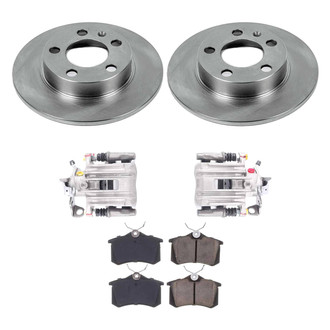 Callahan Brake Parts® - Plain Rear Brake Kit with Calipers