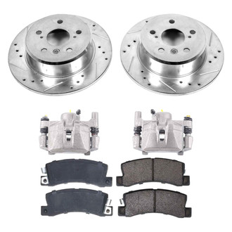 Callahan Brake Parts® - Drilled & Slotted Brake Kit with Calipers