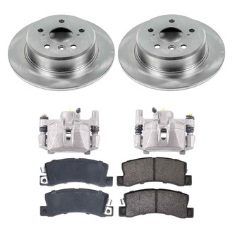 Callahan Brake Parts® - Plain Rear Brake Kit with Calipers