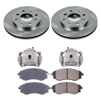 Callahan Brake Parts® - Plain Front Brake Kit with Calipers