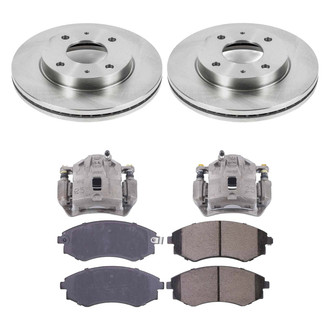 Callahan Brake Parts® - Plain Front Brake Kit with Calipers