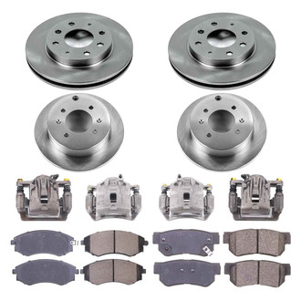 Callahan Brake Parts® - Plain Brake Kit with Calipers