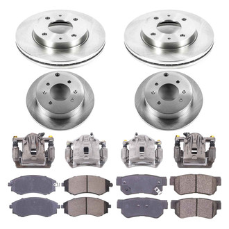 Callahan Brake Parts® - Plain Brake Kit with Calipers