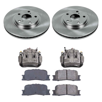 Callahan Brake Parts® - Plain Front Brake Kit with Calipers