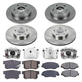 Callahan Brake Parts® - Plain Brake Kit with Calipers