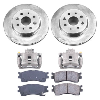 Callahan Brake Parts® - Plain Front Brake Kit with Calipers