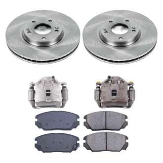 Callahan Brake Parts® - Plain Front Brake Kit with Calipers