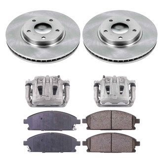 Callahan Brake Parts® - Plain Front Brake Kit with Calipers
