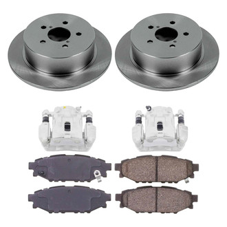 Callahan Brake Parts® - Plain Rear Brake Kit with Calipers