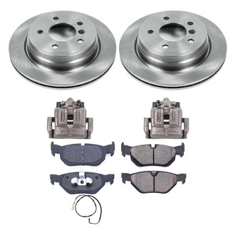 Callahan Brake Parts® - Plain Rear Brake Kit with Calipers