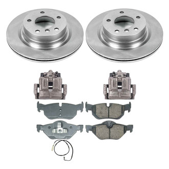 Callahan Brake Parts® - Plain Rear Brake Kit with Calipers