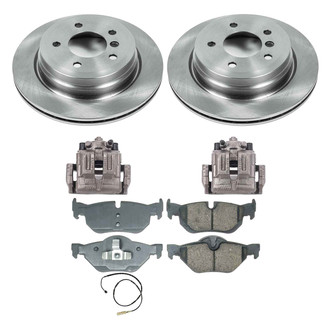 Callahan Brake Parts® - Plain Rear Brake Kit with Calipers