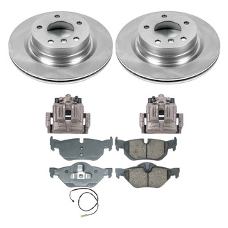 Callahan Brake Parts® - Plain Rear Brake Kit with Calipers