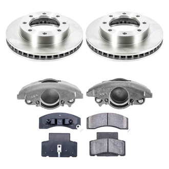 Callahan Brake Parts® - Plain Front Brake Kit with Calipers