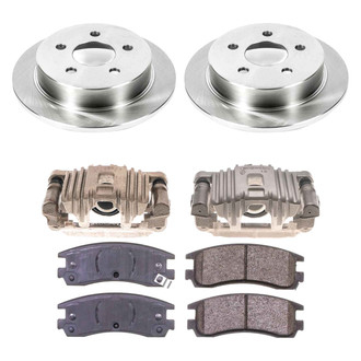 Callahan Brake Parts® - Plain Rear Brake Kit with Calipers