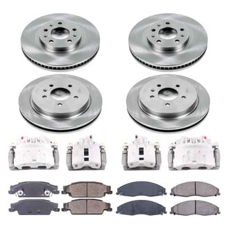 Callahan Brake Parts® - Plain Brake Kit with Calipers