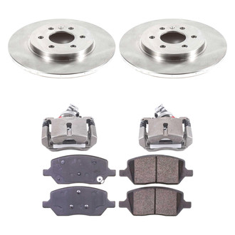 Callahan Brake Parts® - Plain Rear Brake Kit with Calipers