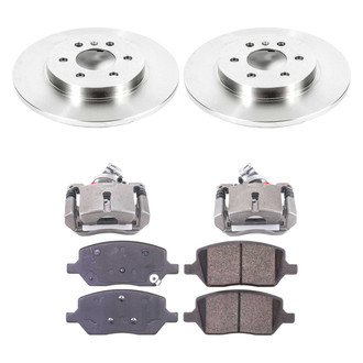Callahan Brake Parts® - Plain Rear Brake Kit with Calipers
