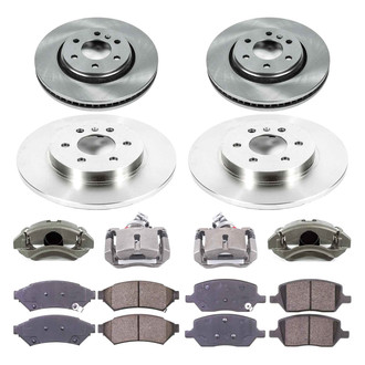 Callahan Brake Parts® - Plain Brake Kit with Calipers