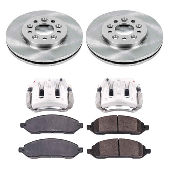 Callahan Brake Parts® - Plain Front Brake Kit with Calipers