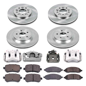 Callahan Brake Parts® - Plain Brake Kit with Calipers