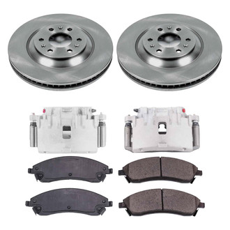 Callahan Brake Parts® - Plain Front Brake Kit with Calipers