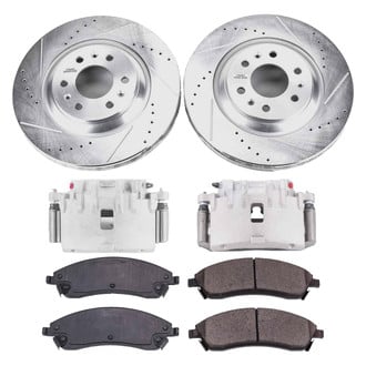 Callahan Brake Parts® - Drilled & Slotted Brake Kit with Calipers