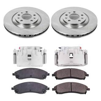 Callahan Brake Parts® - Plain Front Brake Kit with Calipers