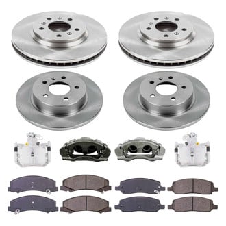 Callahan Brake Parts® - Plain Brake Kit with Calipers