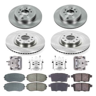 Callahan Brake Parts® - Plain Brake Kit with Calipers