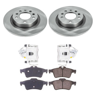 Callahan Brake Parts® - Plain Rear Brake Kit with Calipers
