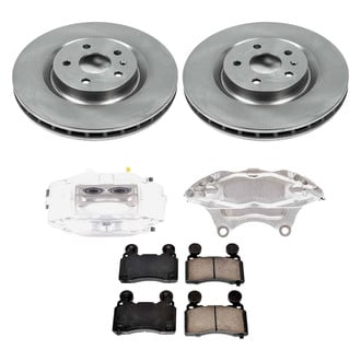 Callahan Brake Parts® - Plain Front Brake Kit with Calipers