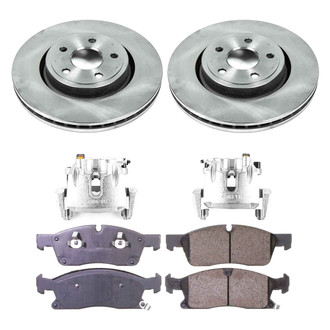 Callahan Brake Parts® - Plain Front Brake Kit with Calipers