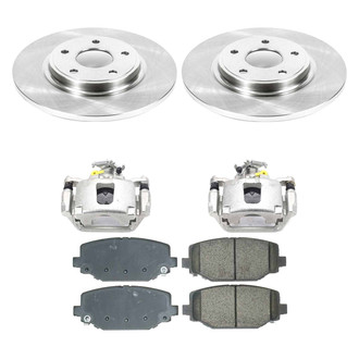 Callahan Brake Parts® - Plain Rear Brake Kit with Calipers
