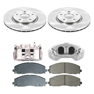 Callahan Brake Parts® - Plain Brake Kit with Calipers