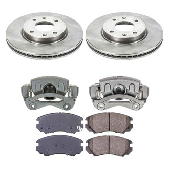 Callahan Brake Parts® - Plain Front Brake Kit with Calipers