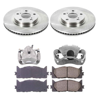 Callahan Brake Parts® - Plain Front Brake Kit with Calipers