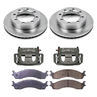Callahan Brake Parts® - Plain Front Brake Kit with Calipers